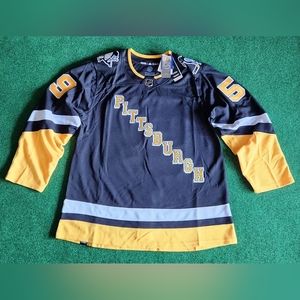 Adidas Authentic Pittsburgh Penguins Jake Guentzel Jersey Black Alternate Men 54